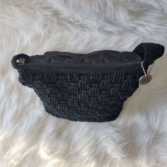 The Sak Black Crochet Shoulder Bag - Picture 5 of 7